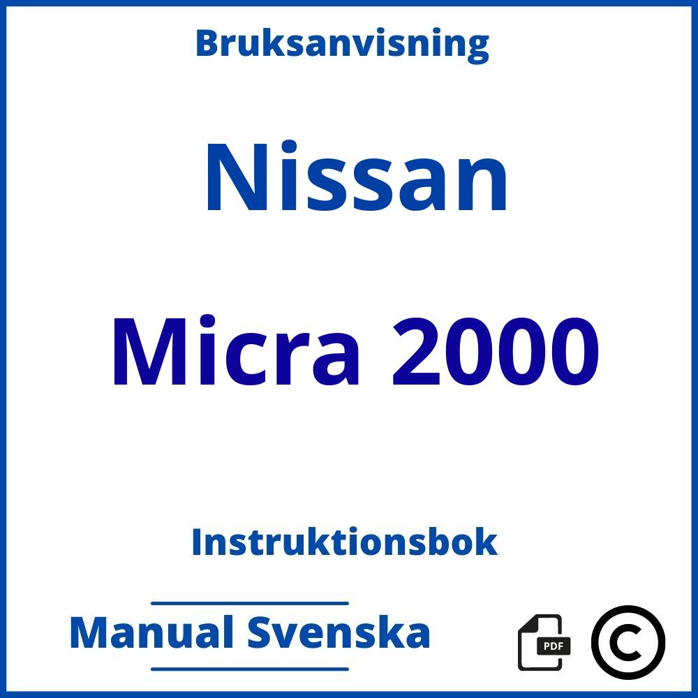 https://www.bruksanvisni.ng/nissan/micra-2000/bruksanvisning;Nissan;Micra 2000;nissan-micra-2000;nissan-micra-2000-pdf;https://instruktionsbokbil.com/wp-content/uploads/nissan-micra-2000-pdf.jpg;https://instruktionsbokbil.com/nissan-micra-2000-oppna/;160;6